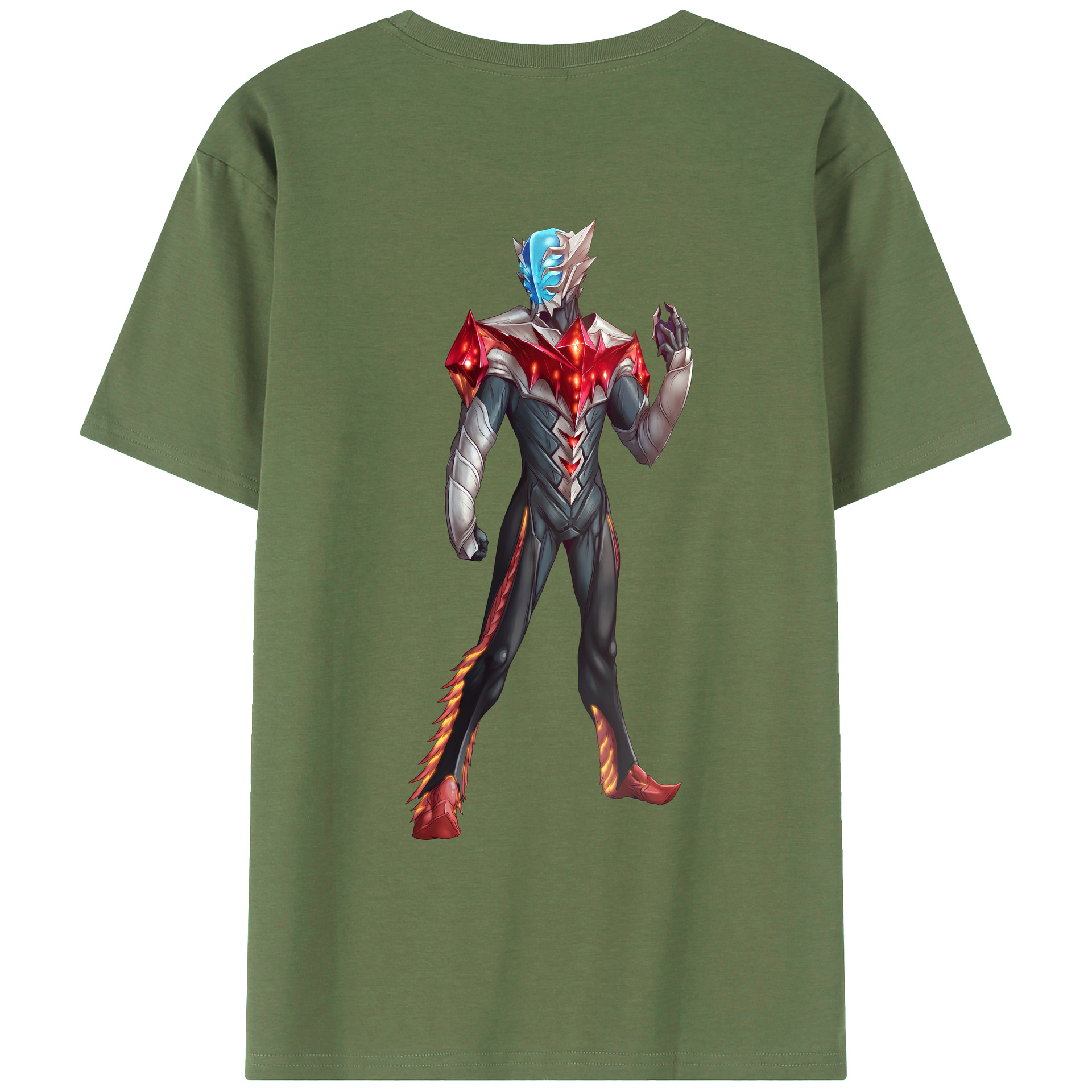 （画像用） ウルトラマン Ultraman 綿100％ メンズ半袖Tシャツ（バックプリント） 通気性